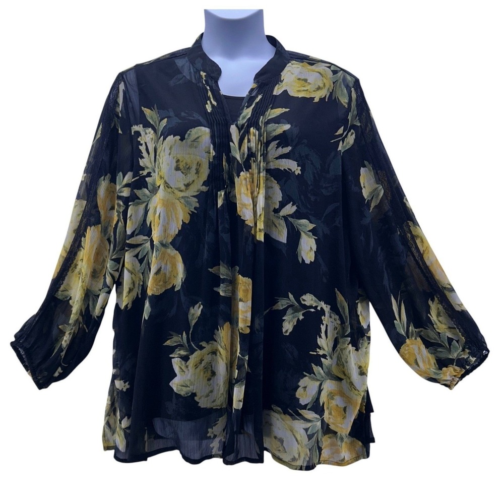 Susan Graver‎ Fairy Top 2X Black